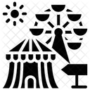Zirkus Zirkuszelt Jahrmarkt Symbol