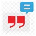 Text Zitat Chat Symbol