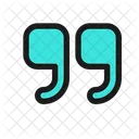 Zitat Zitat Marke Symbol