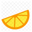 Zitrone Scheibe Orange Symbol