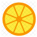 Zitrone Scheibe Orange Symbol