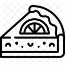 Zitronentarte Kuchen Stuck Symbol