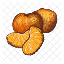 Zitrusfruchte Satsuma Baum Mandarine Symbol