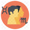 Zodiac Horoscope Couple Icon