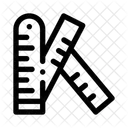 Zollstock Lineal Tragbar Symbol