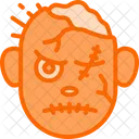 Zombie Halloween Aterrador Icono