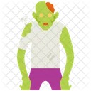 Zombie Halloween Aterrador Icono