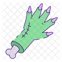 Zombie Hand Claws Nail Icon
