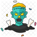 Zombie Monster Scary Icon
