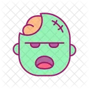 Zombie Ghost Scary Character Icon