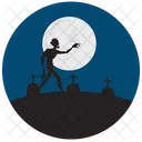 Zombie Cemetery Scary Icon