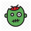 Zombie Kurbis Clown Symbol