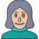 Zombie Scary Woman Icon