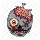 Zombie Brain Mind Icon