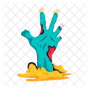 Zombie Hand Creepy Hand Spooky Hand Icon