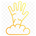 Zombie Hand Hand Gruselig Symbol