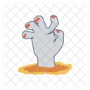 Zombie Monster Hand Icon