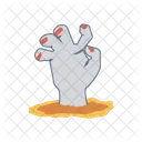 Zombie Hand Halloween Icon