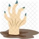 Zombie Hand Dead Man Grave Hand Icon