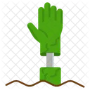 Zombie Hand Hand Spooky Icon