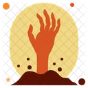 Zombie Hand Halloween Pumpkin Icon