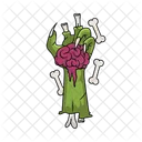Zombie Hand Hand Spooky Icon