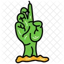 Zombie Hand Hand Spooky Icon