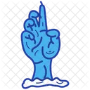 Zombie Hand Hand Spooky Icon