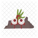 Zombie hand in tombstone  Icon