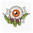 Zombie hand with eyeball  Icon