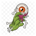 Zombie Hand Eyeball Halloween Icon