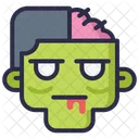 Zombie Head Undead Icon