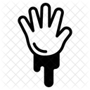 Zombie Hand Hand Gruselig Icon