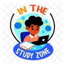 Zone Detude Apprentissage Etudiant Icône