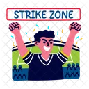 Zone De Frappe Acclamations Excite Icône