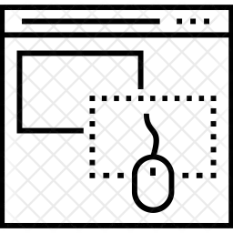 Zone de glisser-déposer  Icône