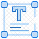 Zone De Texte Texte Outil Texte Icône