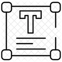 Zone De Texte Texte Outil Texte Icône