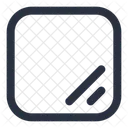 Zone De Texte Editeur Contour Icône
