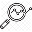 Zoom Analyse Analysediagramm Diagrammanalyse Icon