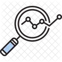 Zoom Analyse Analysediagramm Diagrammanalyse Icon