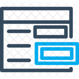 Zoom Button Icon - Download in Line Style