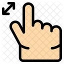 Zoom Hand Gesture  Icon