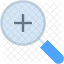 Zoom In Magnifying Glass Plus Sign Icon