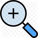 Zoom In Magnifying Glass Plus Sign Icon