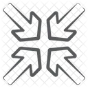 Zoom In Collapse Resize Drag Icon