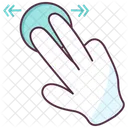 Hand Gesture Touch Screen Finger Flick Icon