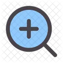 Zoom In Magnifying Glass Loupe Icon