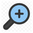 Zoom In Magnifying Glass Loupe Icon