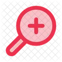 Zoom In Magnifying Glass Loupe Icon